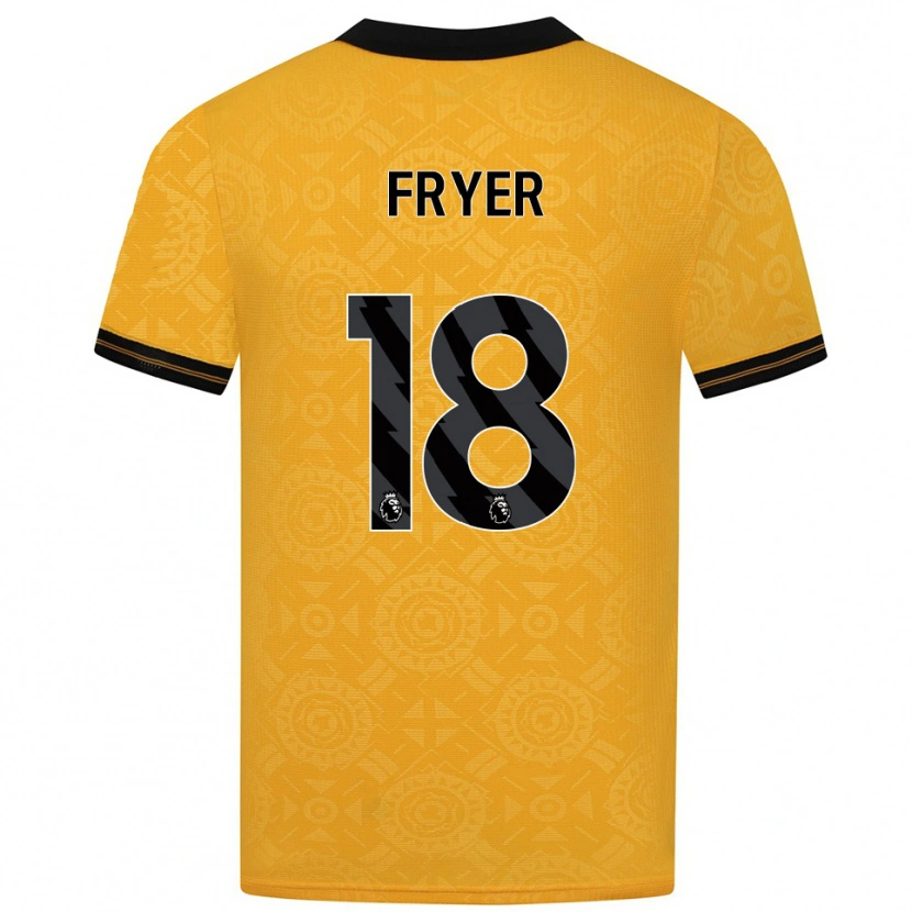 Danxen Dámské Hannah Fryer #18 Žlutá Černá Domů Hráčské Dresy 2025/26 Dres