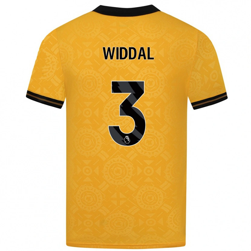 Danxen Dámské Natalie Widdal #3 Žlutá Černá Domů Hráčské Dresy 2025/26 Dres