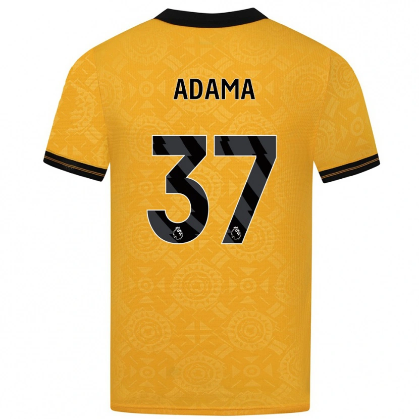 Danxen Dámské Adama Traore #37 Žlutá Černá Domů Hráčské Dresy 2025/26 Dres