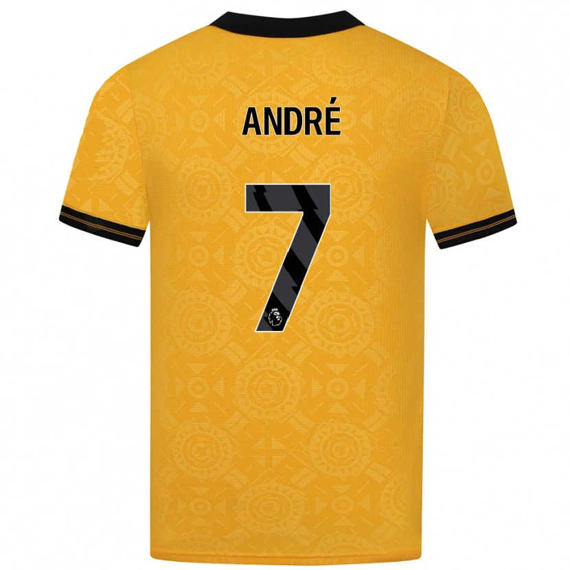 Danxen Dámské André #7 Žlutá Černá Domů Hráčské Dresy 2025/26 Dres