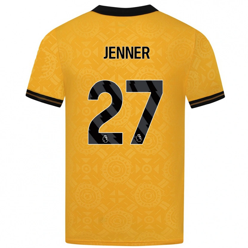 Danxen Dámské Abbi Jenner #27 Žlutá Černá Domů Hráčské Dresy 2025/26 Dres