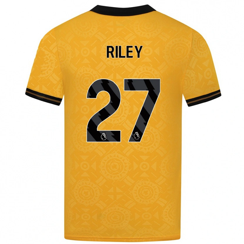 Danxen Dámské Lauren Riley #27 Žlutá Černá Domů Hráčské Dresy 2025/26 Dres