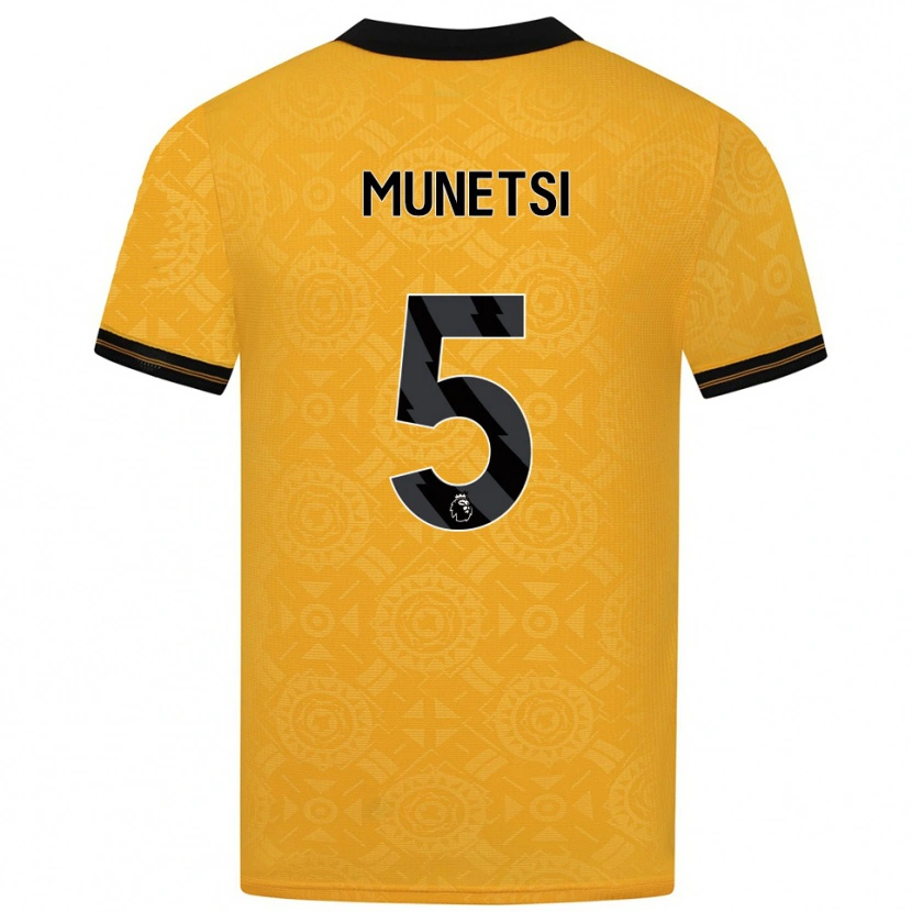 Danxen Dámské Marshall Munetsi #5 Žlutá Černá Domů Hráčské Dresy 2025/26 Dres