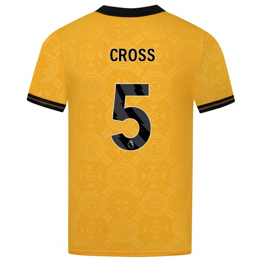 Danxen Dámské Emma Cross #5 Žlutá Černá Domů Hráčské Dresy 2025/26 Dres