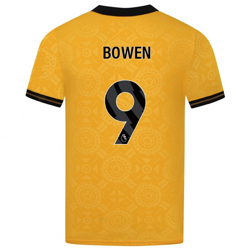 Danxen Dámské Reiss Bowen #9 Žlutá Černá Domů Hráčské Dresy 2025/26 Dres