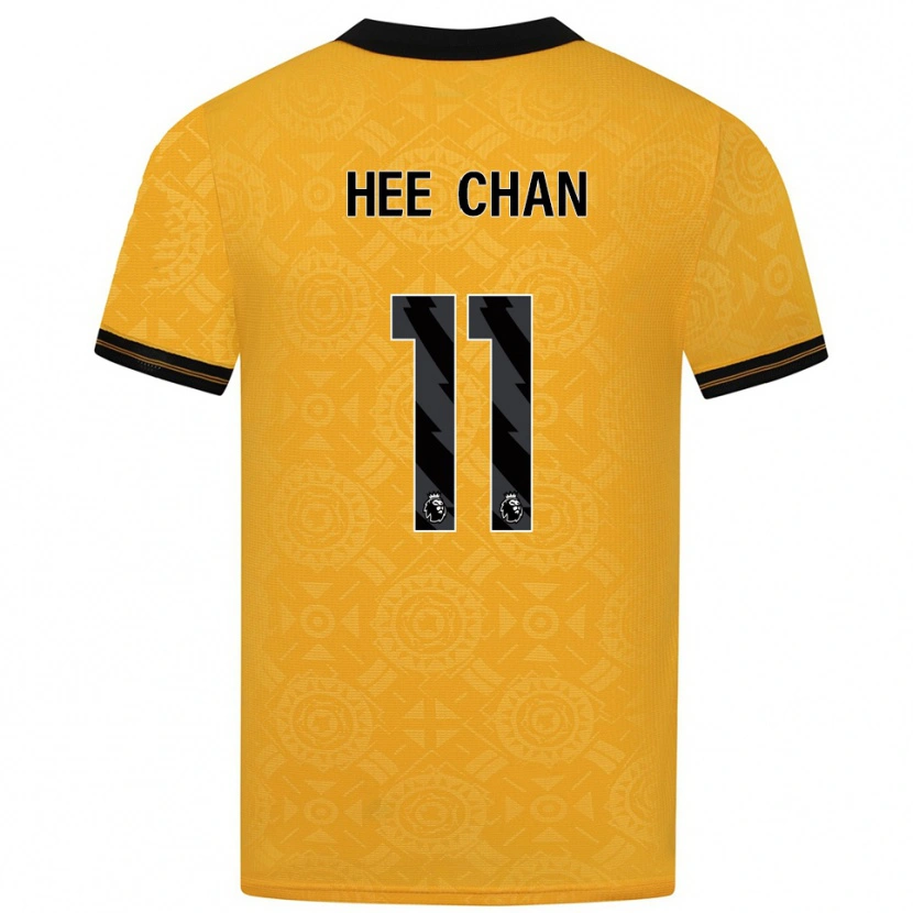 Danxen Dámské Hee-Chan Hwang #11 Žlutá Černá Domů Hráčské Dresy 2025/26 Dres