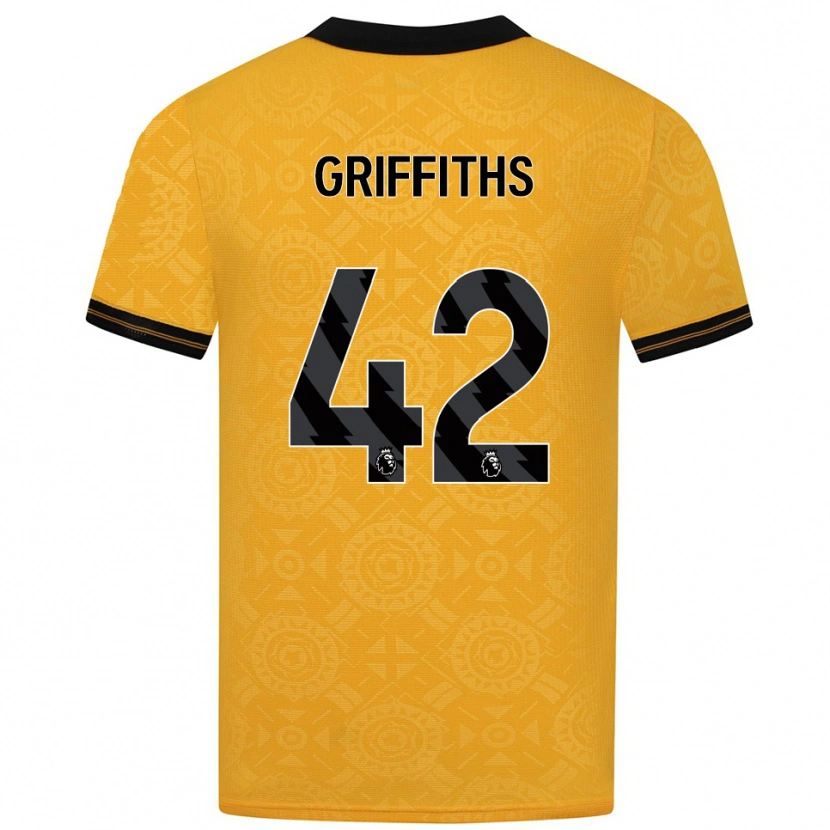 Danxen Dámské Harvey Griffiths #42 Žlutá Černá Domů Hráčské Dresy 2025/26 Dres