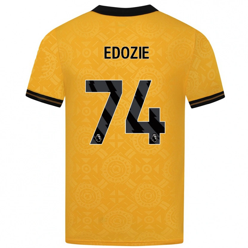 Danxen Dámské Tom Edozie #74 Žlutá Černá Domů Hráčské Dresy 2025/26 Dres