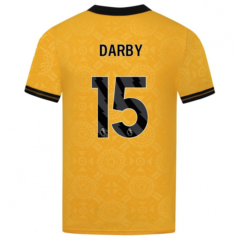 Danxen Dámské Kelly Darby #15 Žlutá Černá Domů Hráčské Dresy 2025/26 Dres