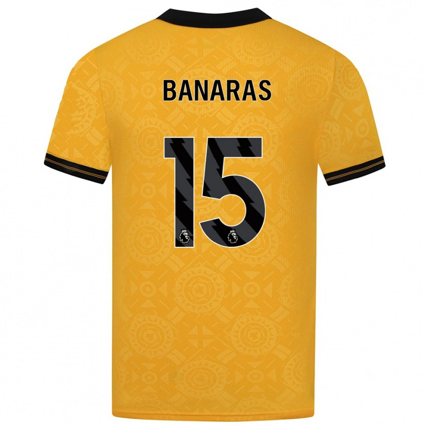 Danxen Dámské Layla Banaras #15 Žlutá Černá Domů Hráčské Dresy 2025/26 Dres