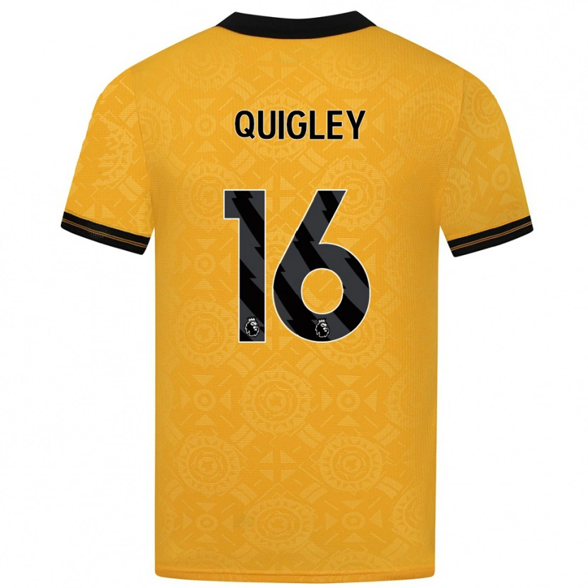 Danxen Dámské Racheal Quigley #16 Žlutá Černá Domů Hráčské Dresy 2025/26 Dres