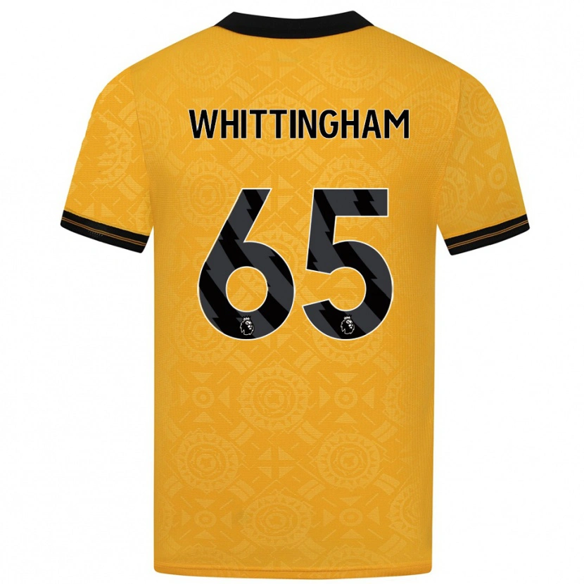 Danxen Dámské Matthew Whittingham #65 Žlutá Černá Domů Hráčské Dresy 2025/26 Dres