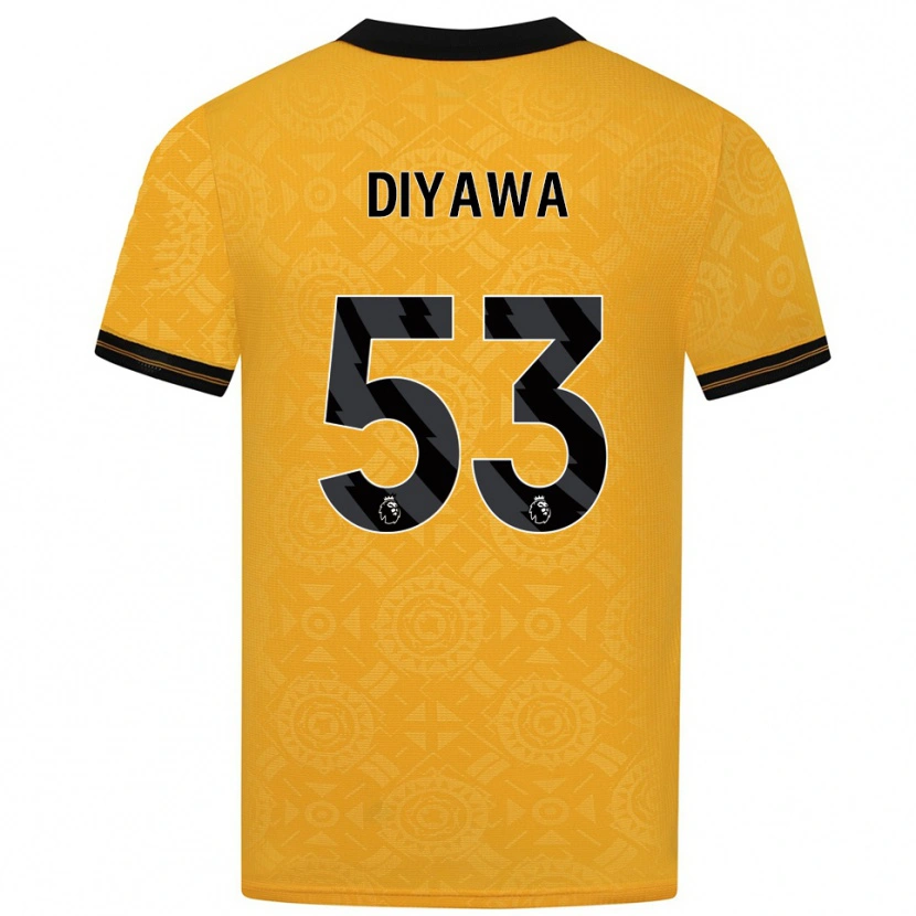 Danxen Dámské Aaron Keto Diyawa #53 Žlutá Černá Domů Hráčské Dresy 2025/26 Dres