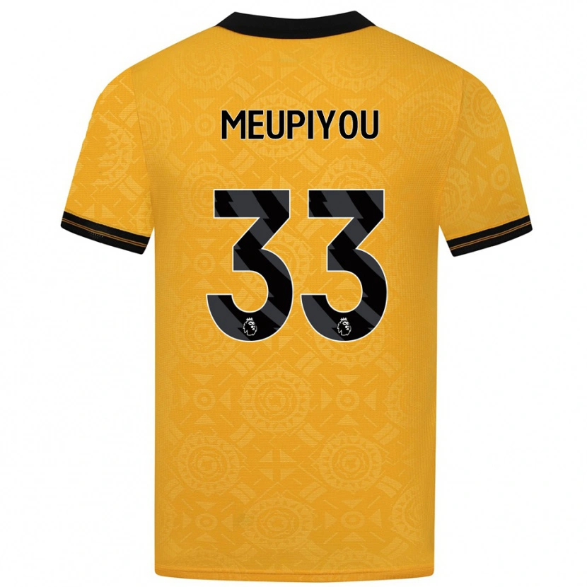 Danxen Dámské Bastien Meupiyou #33 Žlutá Černá Domů Hráčské Dresy 2025/26 Dres