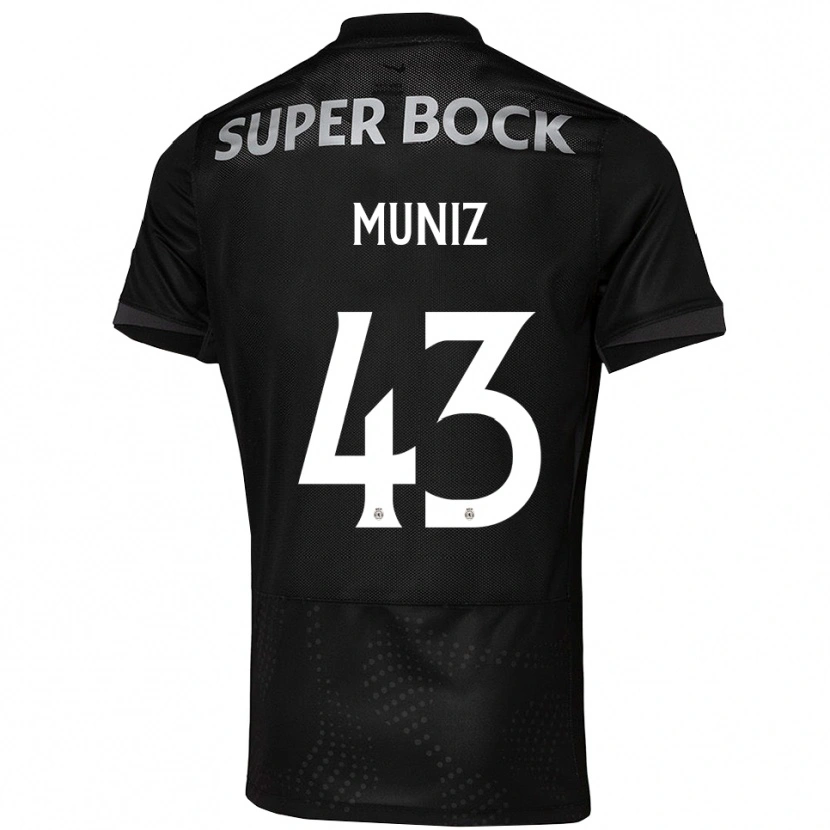 Danxen Dámské João Muniz #43 Černá Bílá Daleko Hráčské Dresy 2025/26 Dres