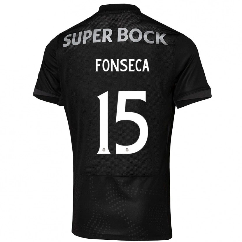 Danxen Dámské Beatriz Fonseca #15 Černá Bílá Daleko Hráčské Dresy 2025/26 Dres