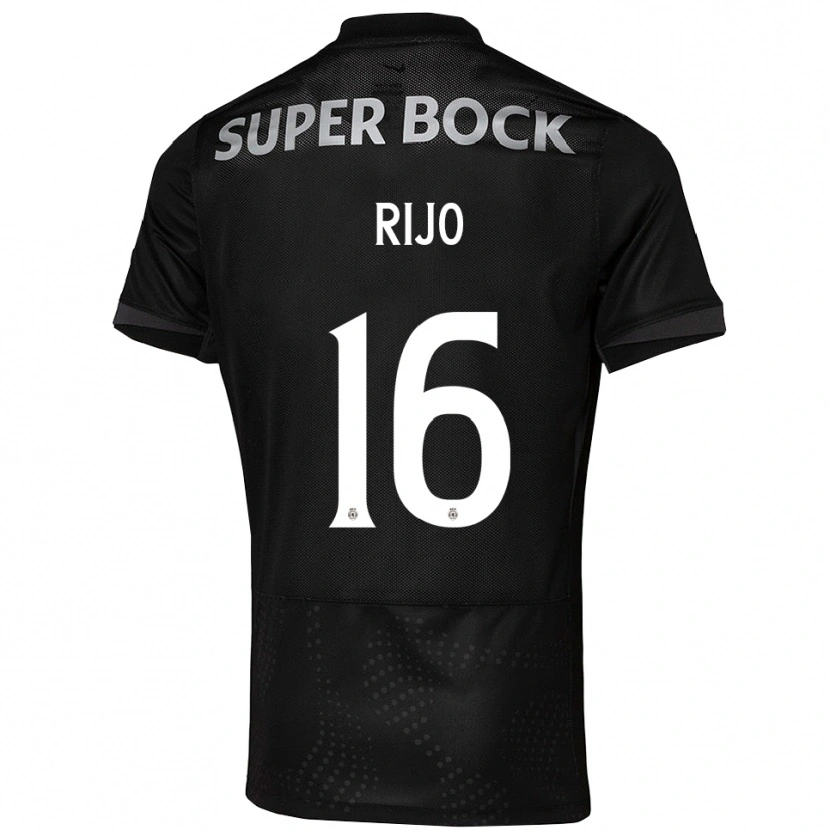Danxen Dámské João Rijo #16 Černá Bílá Daleko Hráčské Dresy 2025/26 Dres