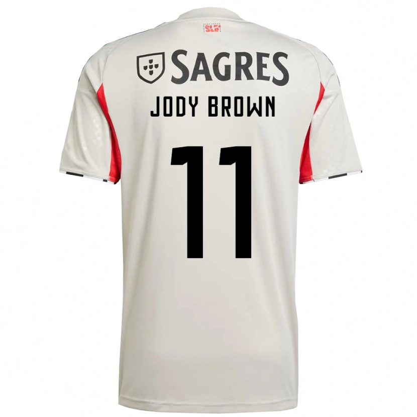 Danxen Dámské Jody Brown #11 Smetanově Bílá Červená Daleko Hráčské Dresy 2025/26 Dres