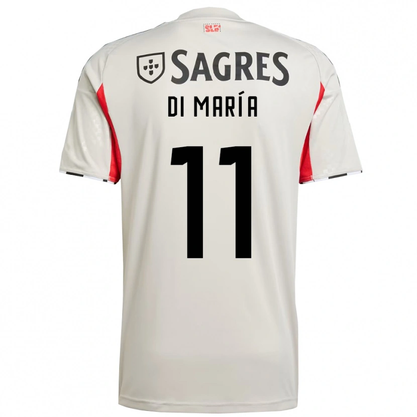 Danxen Dámské Angel Di Maria #11 Smetanově Bílá Červená Daleko Hráčské Dresy 2025/26 Dres