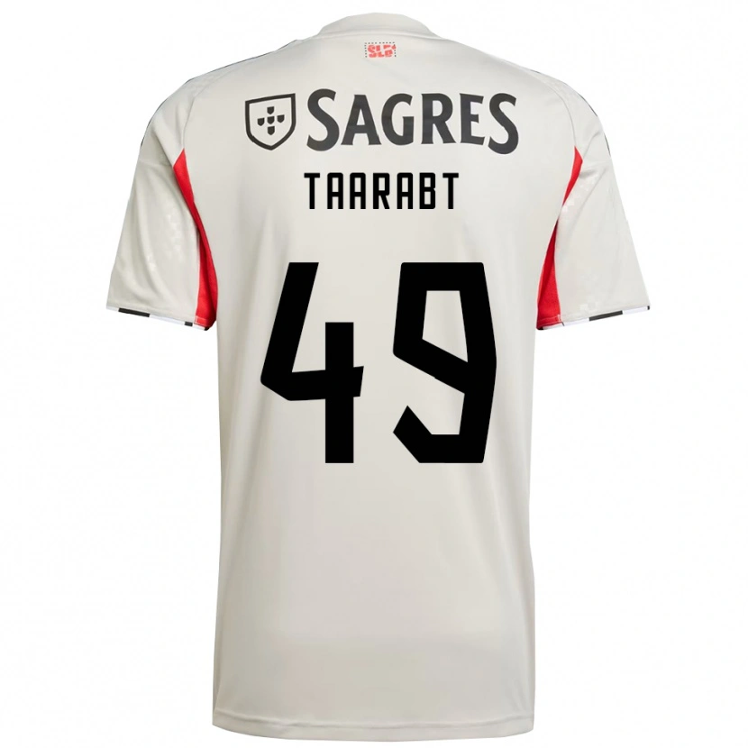 Danxen Dámské Adel Taarabt #49 Smetanově Bílá Červená Daleko Hráčské Dresy 2025/26 Dres