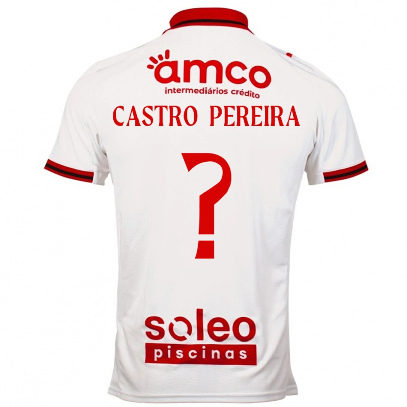 Danxen Dámské Rodrigo Castro Pereira #0 Bílá Červená Daleko Hráčské Dresy 2025/26 Dres