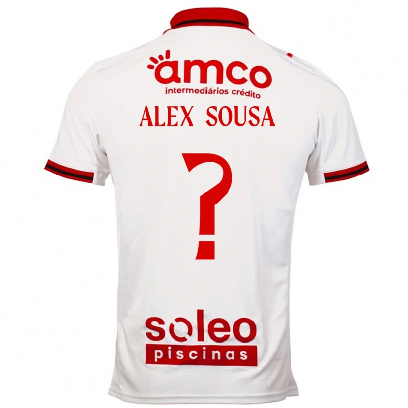 Danxen Dámské Alex Sousa #0 Bílá Červená Daleko Hráčské Dresy 2025/26 Dres