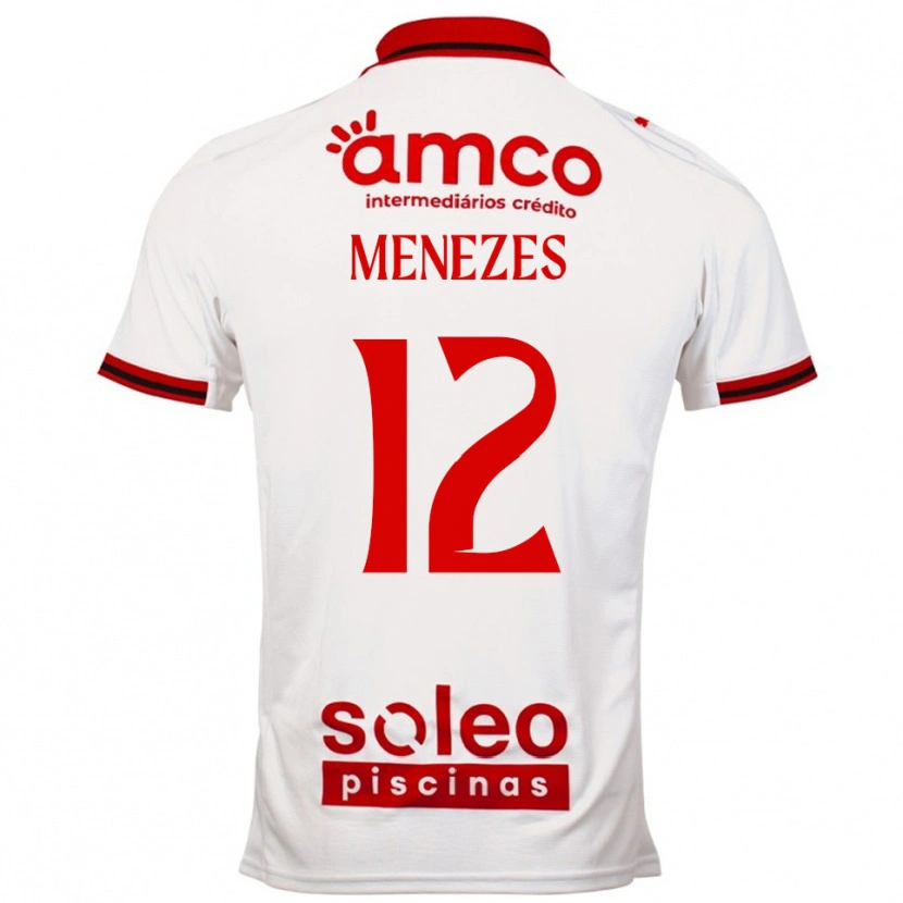 Danxen Dámské Gabriel Menezes #12 Bílá Červená Daleko Hráčské Dresy 2025/26 Dres