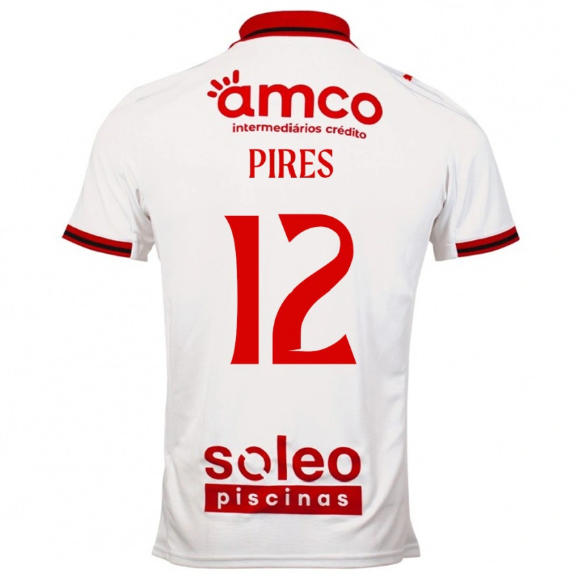 Danxen Dámské Hugo Pires #12 Bílá Červená Daleko Hráčské Dresy 2025/26 Dres