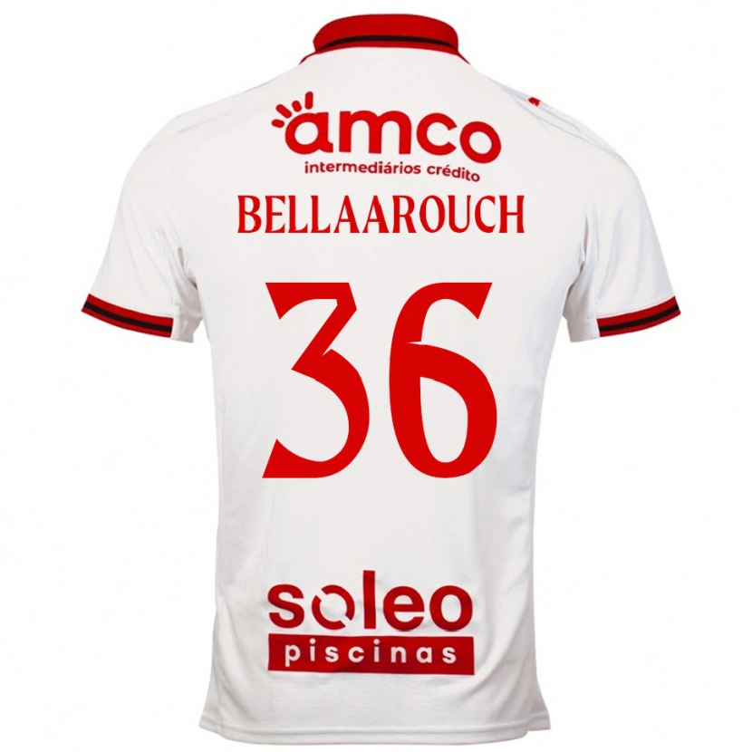 Danxen Dámské Alaa Bellaarouch #36 Bílá Červená Daleko Hráčské Dresy 2025/26 Dres