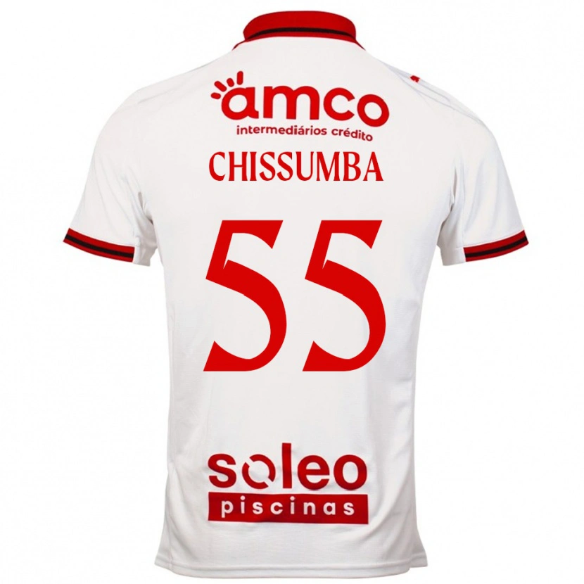Danxen Dámské Chissumba #55 Bílá Červená Daleko Hráčské Dresy 2025/26 Dres