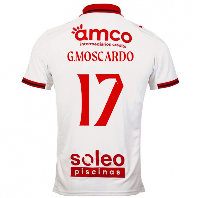Danxen Dámské Gabriel Moscardo #17 Bílá Červená Daleko Hráčské Dresy 2025/26 Dres
