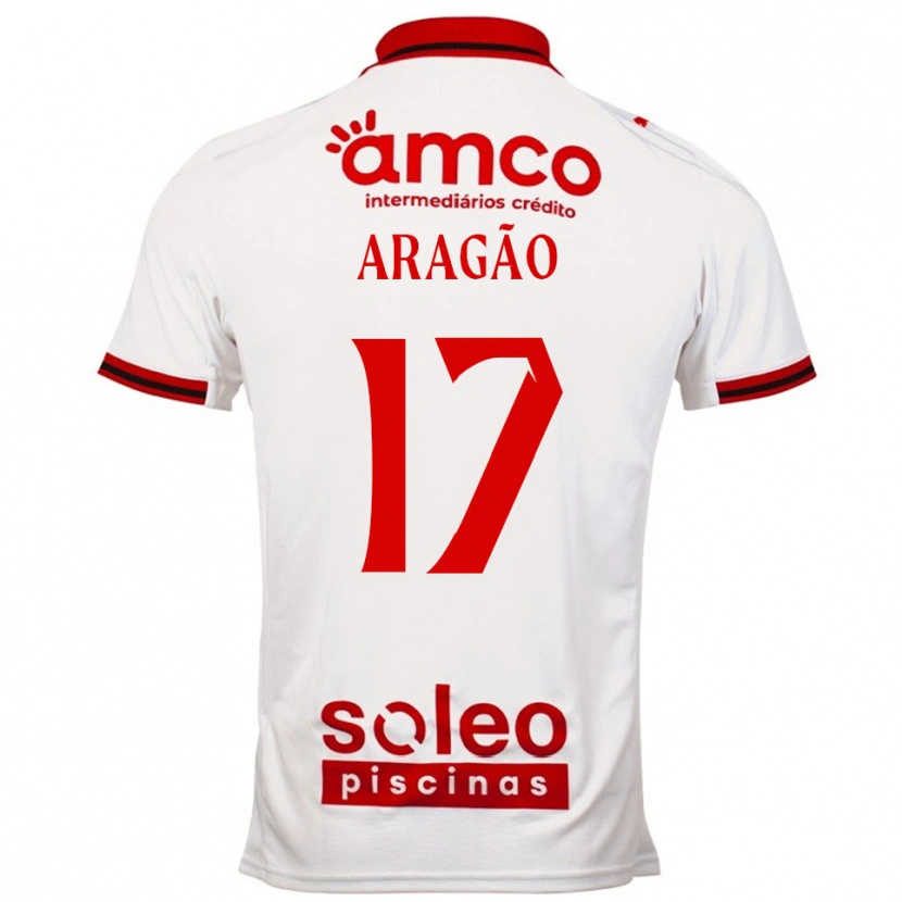 Danxen Dámské João Aragão #17 Bílá Červená Daleko Hráčské Dresy 2025/26 Dres
