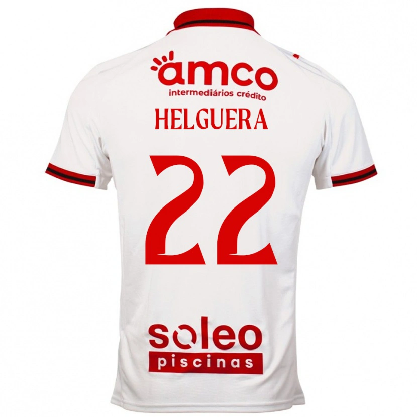 Danxen Dámské Thiago Helguera #22 Bílá Červená Daleko Hráčské Dresy 2025/26 Dres