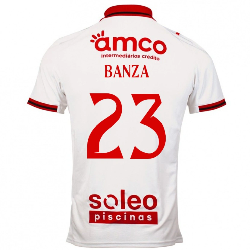 Danxen Dámské Simon Banza #23 Bílá Červená Daleko Hráčské Dresy 2025/26 Dres