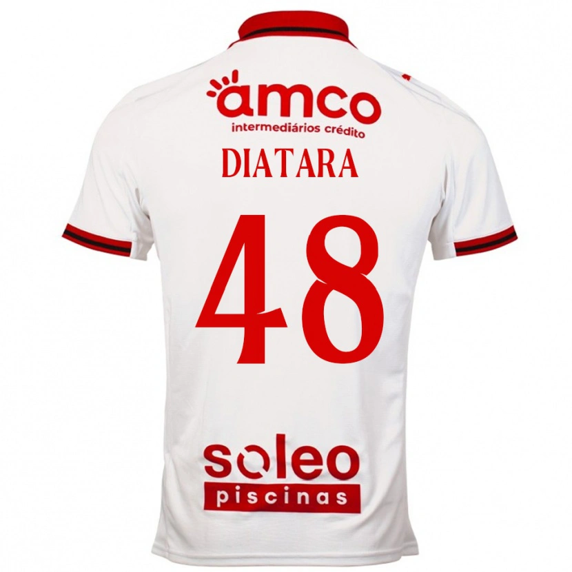 Danxen Dámské Samba Diatara #48 Bílá Červená Daleko Hráčské Dresy 2025/26 Dres