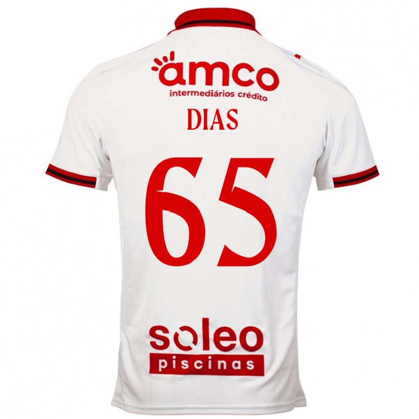 Danxen Dámské Leandro Dias #65 Bílá Červená Daleko Hráčské Dresy 2025/26 Dres