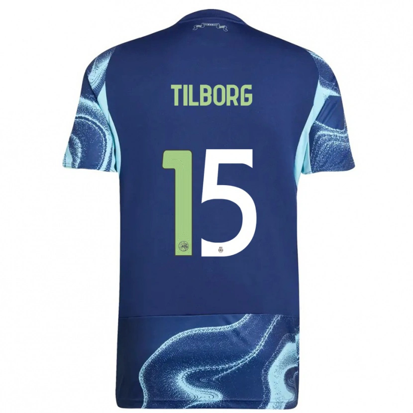 Danxen Dámské Sesynijo Tilborg #15 Tmavě Modrá Nebesky Modrá Daleko Hráčské Dresy 2025/26 Dres