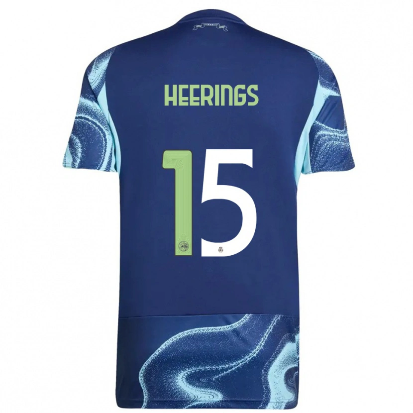 Danxen Dámské Kai Heerings #15 Tmavě Modrá Nebesky Modrá Daleko Hráčské Dresy 2025/26 Dres