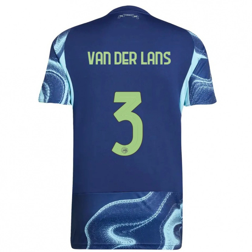 Danxen Dámské Mylo Van Der Lans #3 Tmavě Modrá Nebesky Modrá Daleko Hráčské Dresy 2025/26 Dres