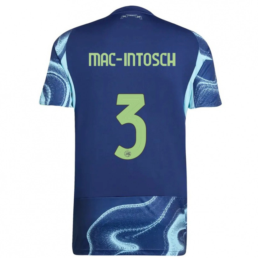 Danxen Dámské Calvin Mac-Intosch #3 Tmavě Modrá Nebesky Modrá Daleko Hráčské Dresy 2025/26 Dres