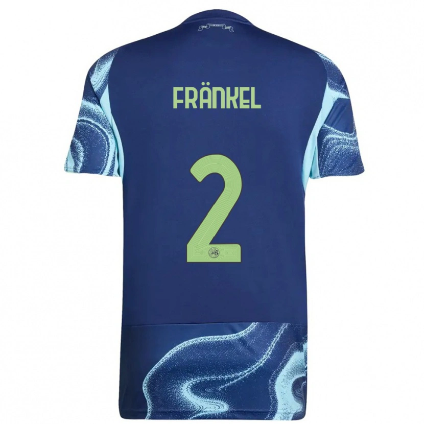 Danxen Dámské Leroy Fränkel #2 Tmavě Modrá Nebesky Modrá Daleko Hráčské Dresy 2025/26 Dres
