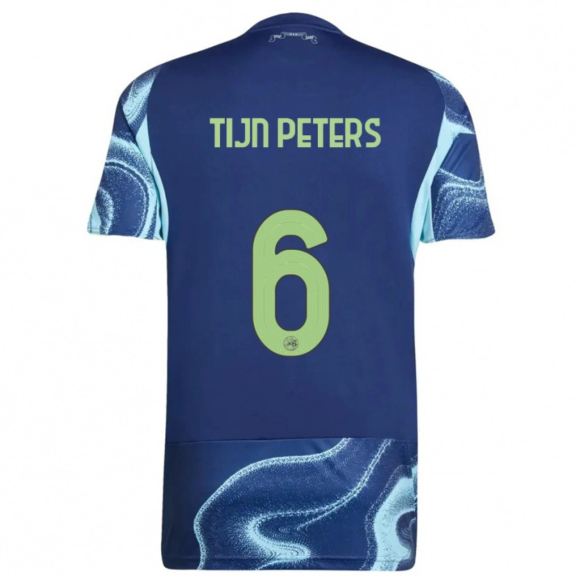 Danxen Dámské Tijn Peters #6 Tmavě Modrá Nebesky Modrá Daleko Hráčské Dresy 2025/26 Dres