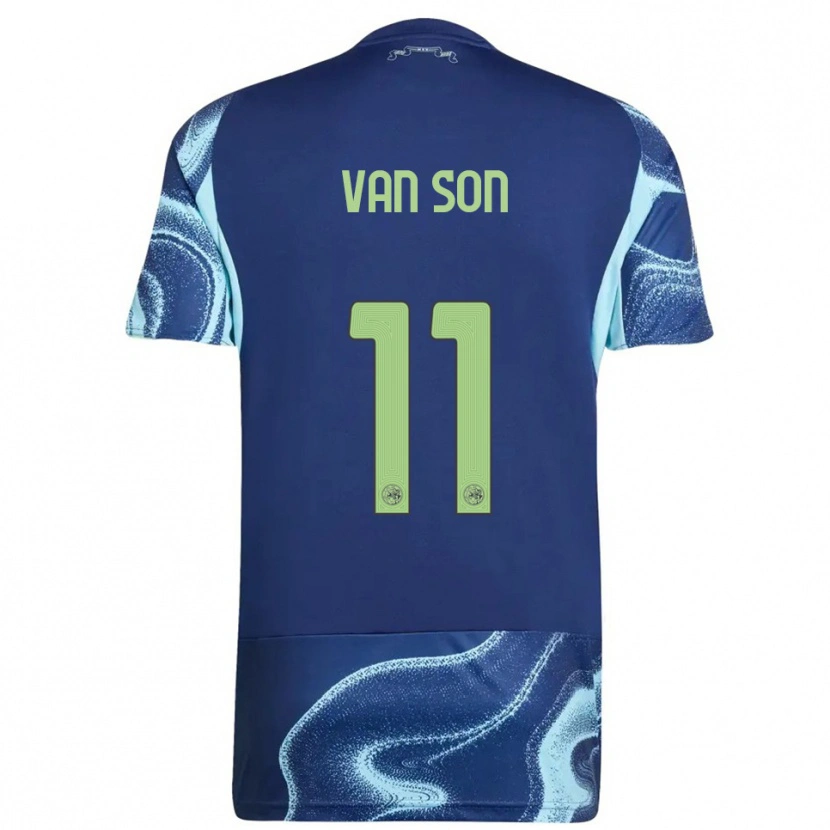 Danxen Dámské Daniël Van Son #11 Tmavě Modrá Nebesky Modrá Daleko Hráčské Dresy 2025/26 Dres