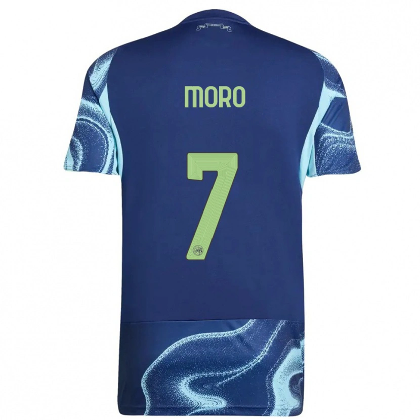 Danxen Dámské Raúl Moro #7 Tmavě Modrá Nebesky Modrá Daleko Hráčské Dresy 2025/26 Dres