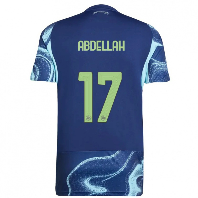 Danxen Dámské Abdellah Ouazane #17 Tmavě Modrá Nebesky Modrá Daleko Hráčské Dresy 2025/26 Dres
