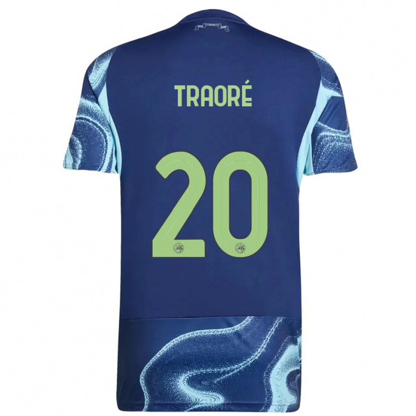 Danxen Dámské Bertrand Traoré #20 Tmavě Modrá Nebesky Modrá Daleko Hráčské Dresy 2025/26 Dres