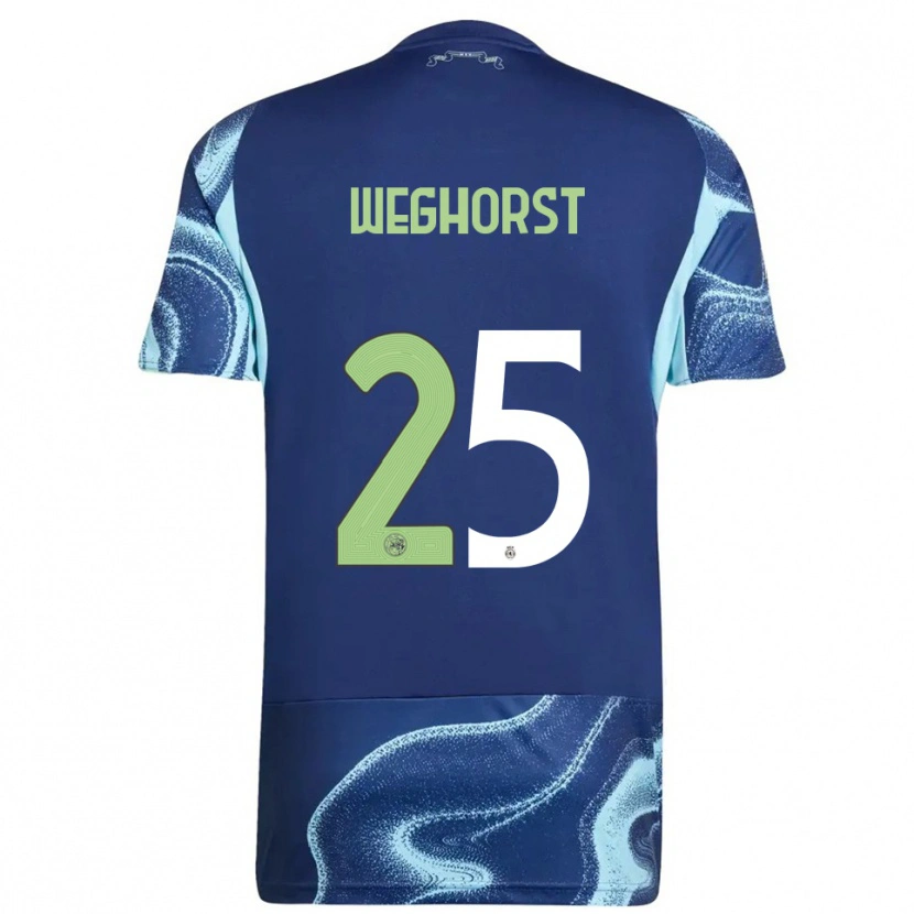 Danxen Dámské Wout Weghorst #25 Tmavě Modrá Nebesky Modrá Daleko Hráčské Dresy 2025/26 Dres
