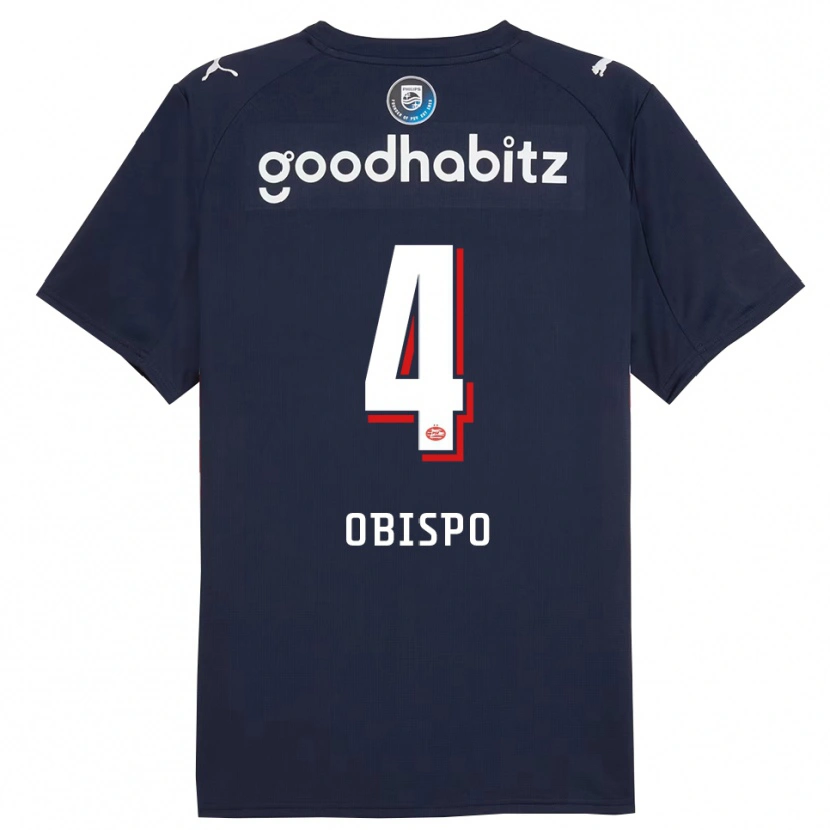 Danxen Dámské Armando Obispo #4 Tmavě Modrá Bílá Daleko Hráčské Dresy 2025/26 Dres