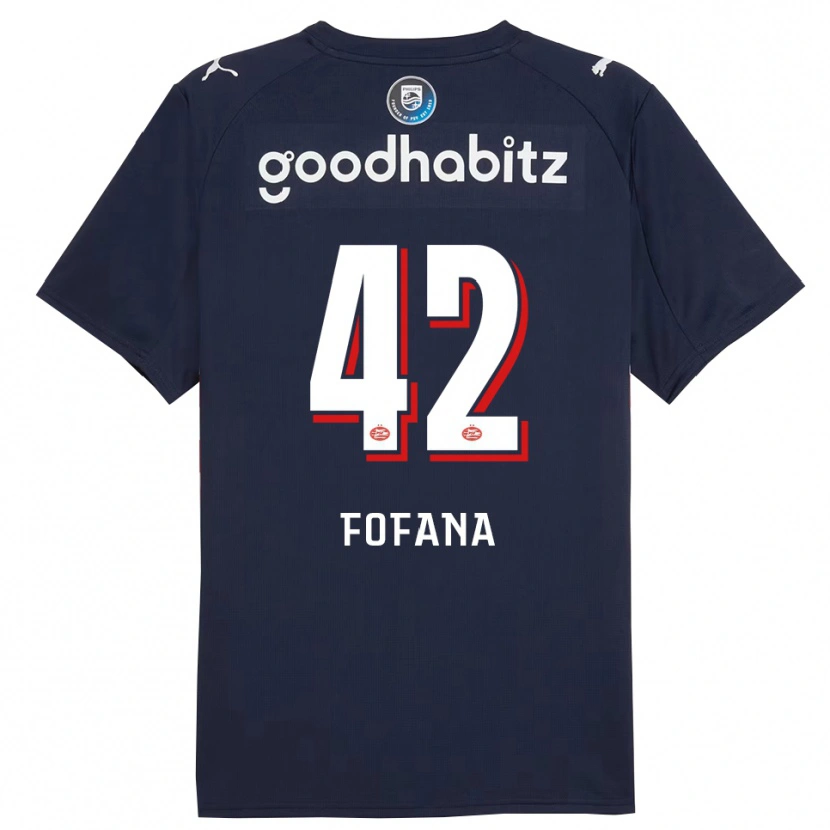 Danxen Dámské Fode Fofana #42 Tmavě Modrá Bílá Daleko Hráčské Dresy 2025/26 Dres