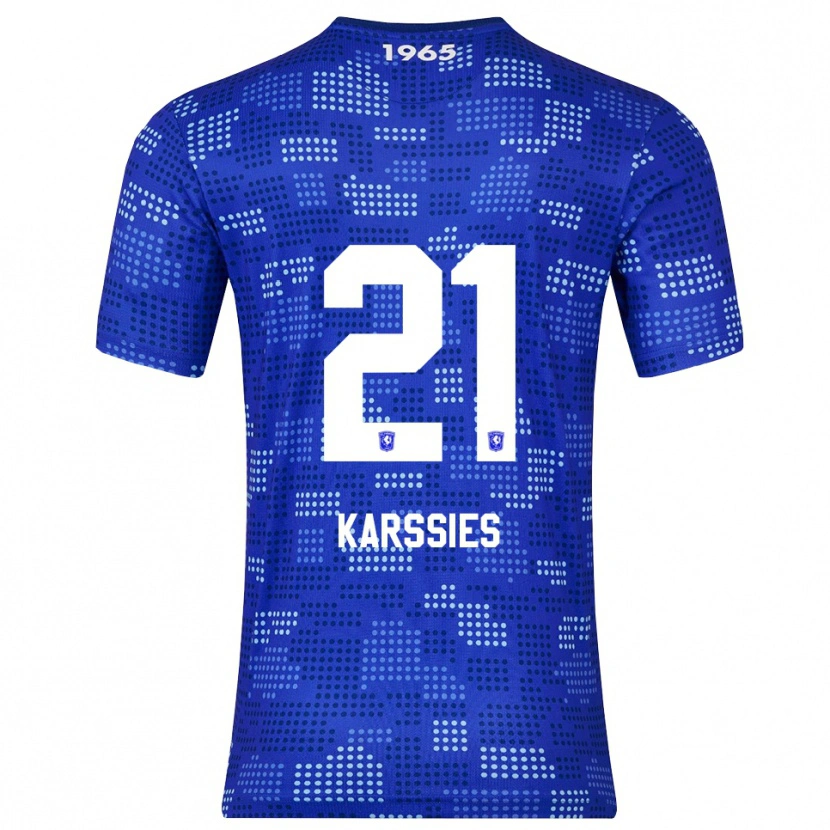 Danxen Dámské Sam Karssies #21 Modrá Nebesky Modrá Daleko Hráčské Dresy 2025/26 Dres